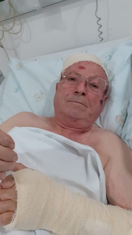 Izaac Braga foi atendido pela comitiva do presidente e passa bem – Foto: Arquivo pessoal/ND