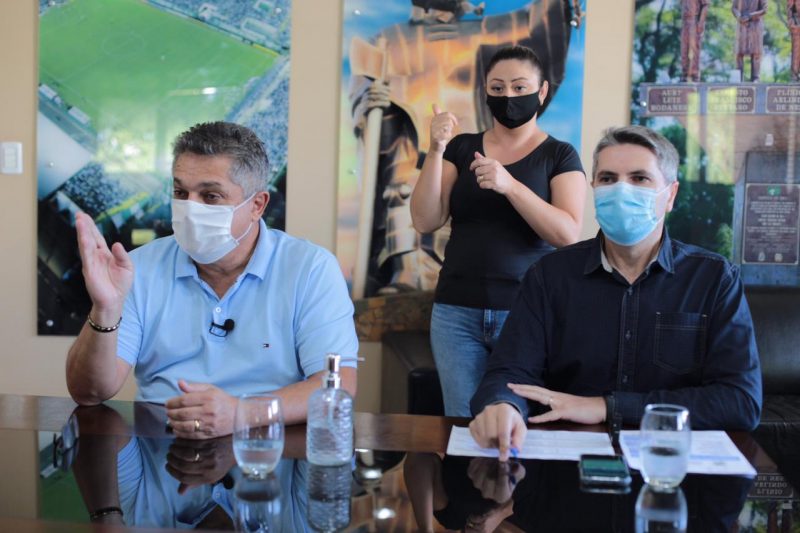 Dados atualizados foram informados durante a live. – Foto: Leandro Schmidt/Prefeitura de Chapec&oacute;/Divulga&ccedil;&atilde;o/ND