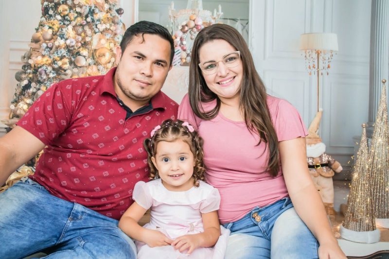 Em Joinville, Madson encontrou a esposa e formou fam&iacute;lia – Foto: Arquivo pessoal/ND