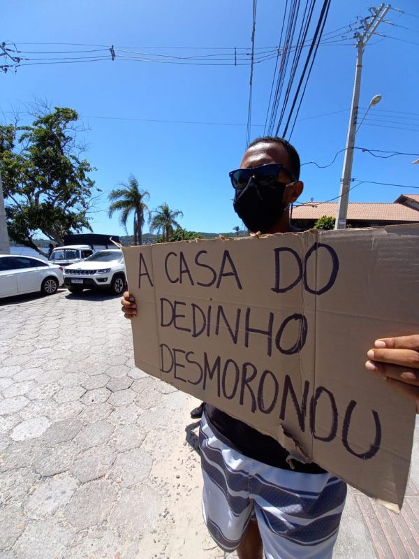 Moradores afirmam que falta assistência às vítimas- &#8211; Foto: Fabiane Paza/Divulgação/ND