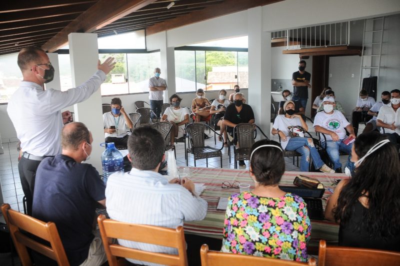 Reuni&atilde;o contou com presen&ccedil;a de parlamentares como o deputado Fabiano da Luz (PT) e assessores de outros deputados da Alesc – Foto: Leo Munhoz/ND