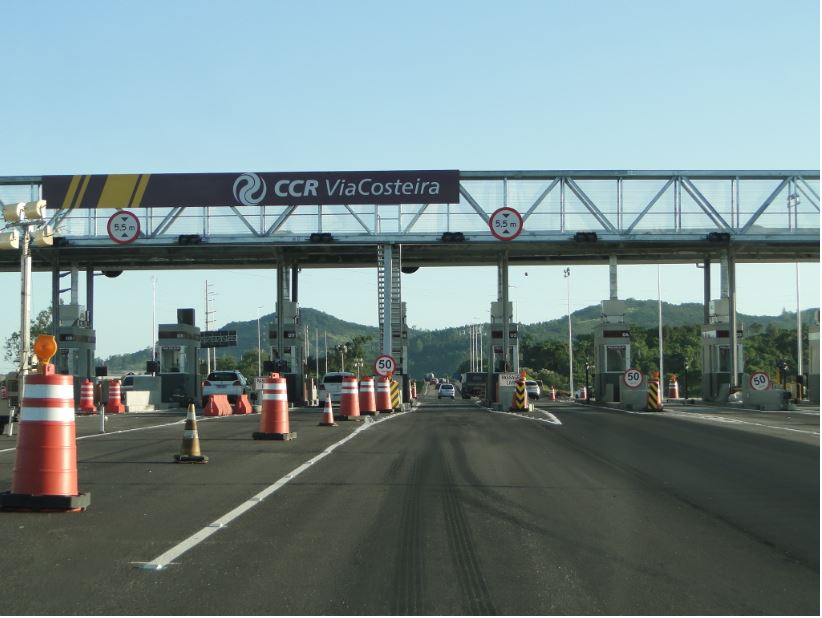 Toll under construction on the south section of BR-101 - Diogo de Souza/ND/disclosure