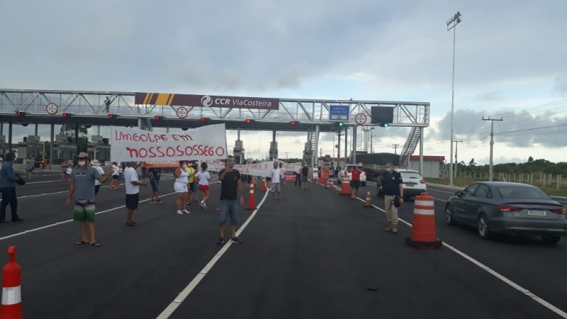 Moradores realizaram um manifesto no s&aacute;bado (13), no per&iacute;odo da tarde – Foto: Divulga&ccedil;&atilde;o/ND