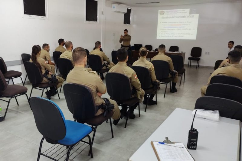 Blumenau recebe 12 novos policiais para fiscalizar decreto contra a Covid-19 – Foto: Divulgação/Polícia Militar de Blumenau