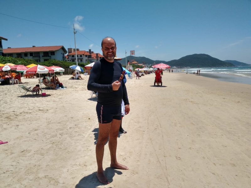 Eduardo Verona, turista de MG – Foto: Bruna Stroisch/ND