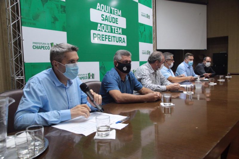 Prefeitura de Chapec&oacute; avalia situa&ccedil;&atilde;o da pandemia com Comit&ecirc; de Enfrentamento da Covid-19 – Foto: Leandro Schmidt/ND