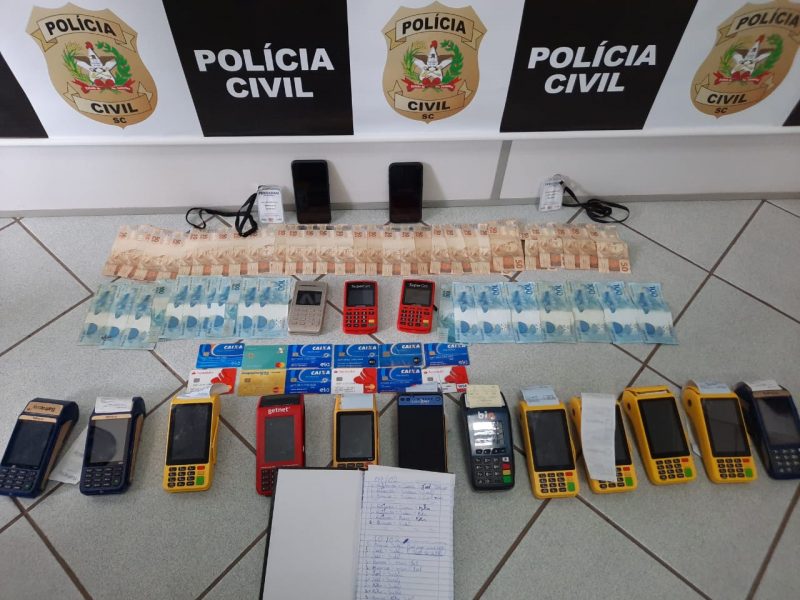 Golpistas sairiam da cidade nesta sexta-feira (12), mas foram presos pela Pol&iacute;cia Civil – Foto: Pol&iacute;cia Civil/Divulga&ccedil;&atilde;o/ND