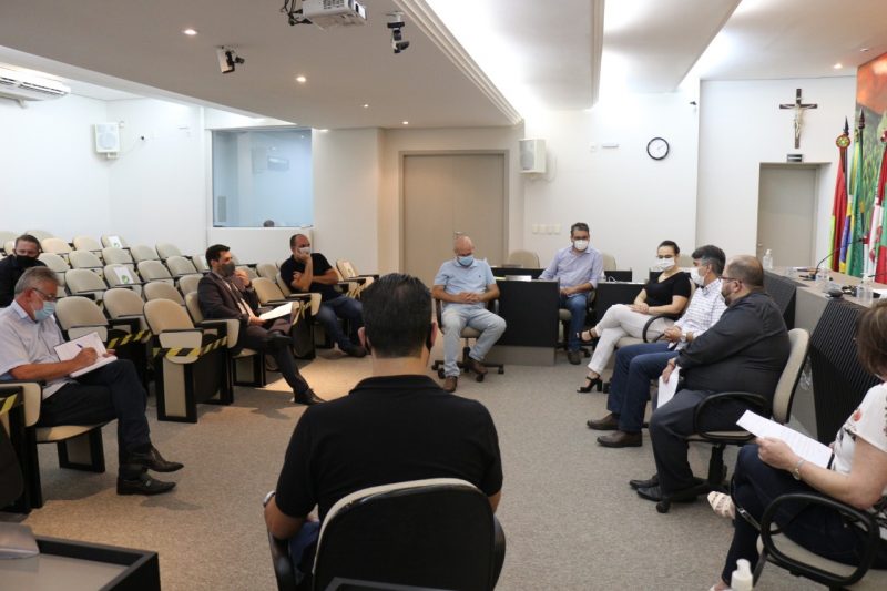 Reuni&atilde;o ocorreu nesta segunda-feira (22) e reuniu o prefeito Rog&eacute;rio Pacheco e os vereadores do munic&iacute;pio – Foto: Prefeitura de Conc&oacute;rdia/ND