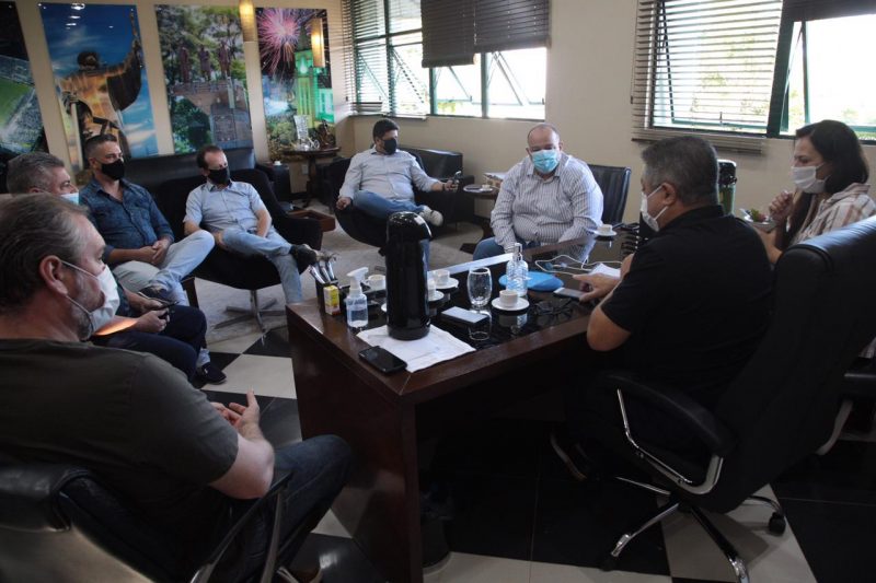 Reuni&otilde;es entre a Prefeitura de Chapec&oacute; e a dire&ccedil;&atilde;o do HRO tem ocorrido com frequ&ecirc;ncia – Foto: Prefeitura de Chapec&oacute;/ND