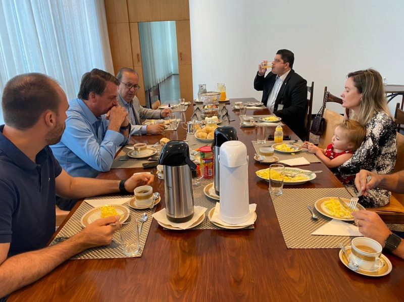 Jorginho Mello (PL) se encontrou com o presidente Bolsonaro para tratar sobre a situa&ccedil;&atilde;o de Xanxer&ecirc; – Foto: Jorginho Mello/Divulga&ccedil;&atilde;o