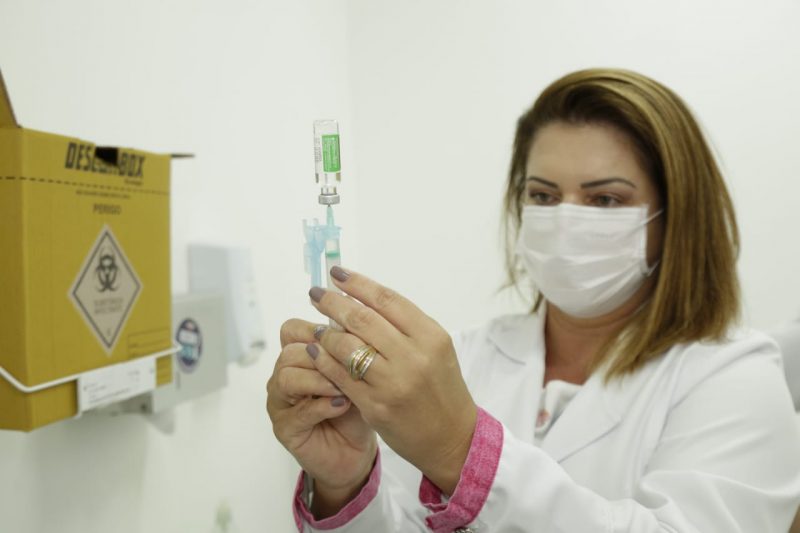 Florian&oacute;polis interrompe vacina&ccedil;&atilde;o contra Covid-19 nos profissionais de sa&uacute;de Foto: PMF/Divulga&ccedil;&atilde;o/ND