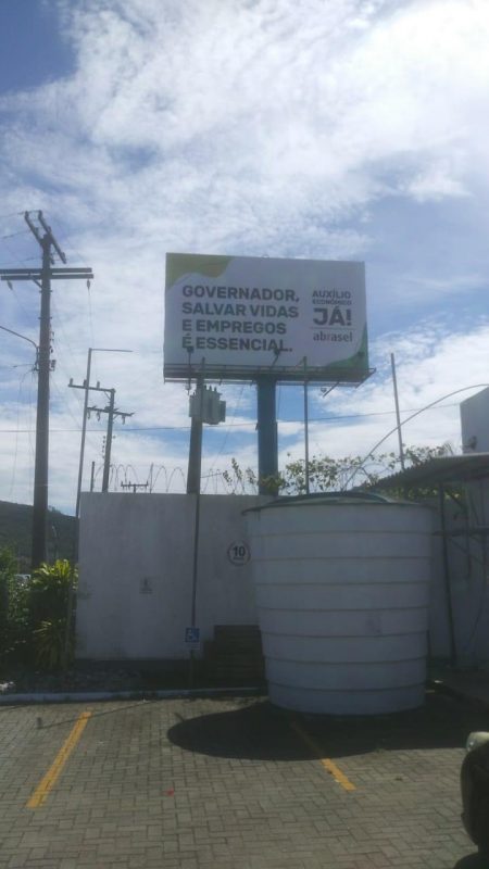 Outdoor faz apelo ao governador Carlos Mois&eacute;s – Foto: Divulga&ccedil;&atilde;o/ND