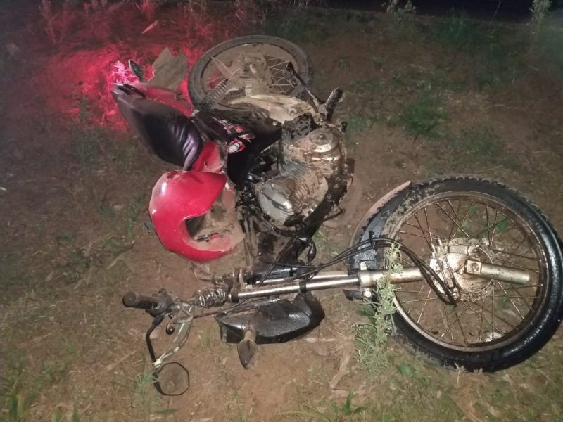 Vítima teria colidido na lateral de um carro no interior da cidade – Foto: Corpo de Bombeiros Militar/Divulgação