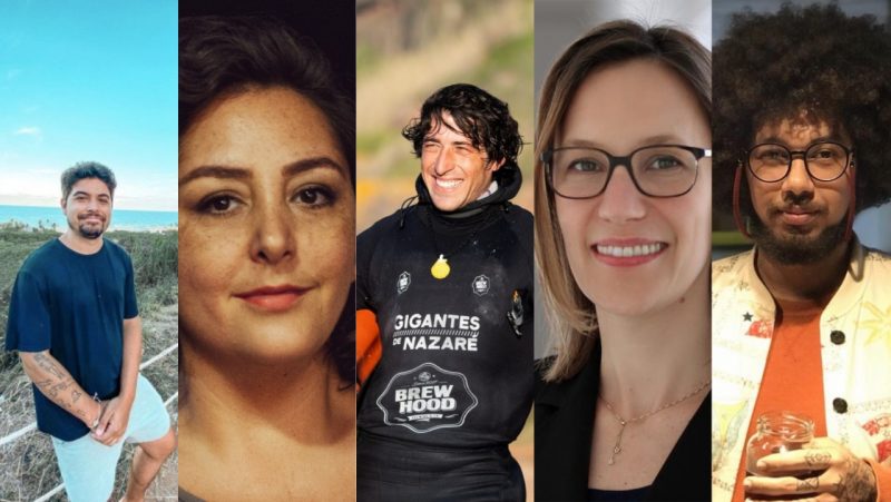 No aniversário de Florianópolis, o ND+ reuniu cinco personalidades – nascidas ou radicadas no município — que tiveram grande destaque no último ano – Arte: ND Fotos: Acervo pessoal/Reprodução/ND