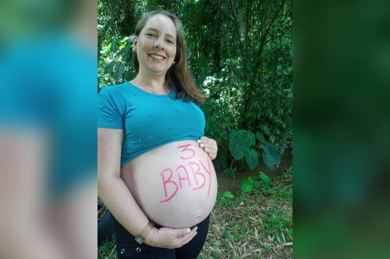 Caroline deu à luz com 30 semanas. – Foto: Arquivo Pessoal/ND