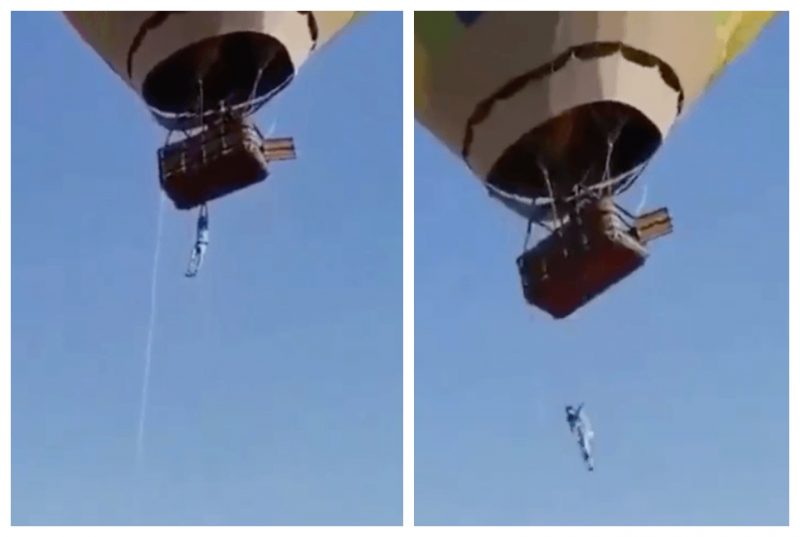 V&iacute;deo mostra o desespero do turista e do p&uacute;blico que estava no local na hora – Foto: Reprodu&ccedil;&atilde;o