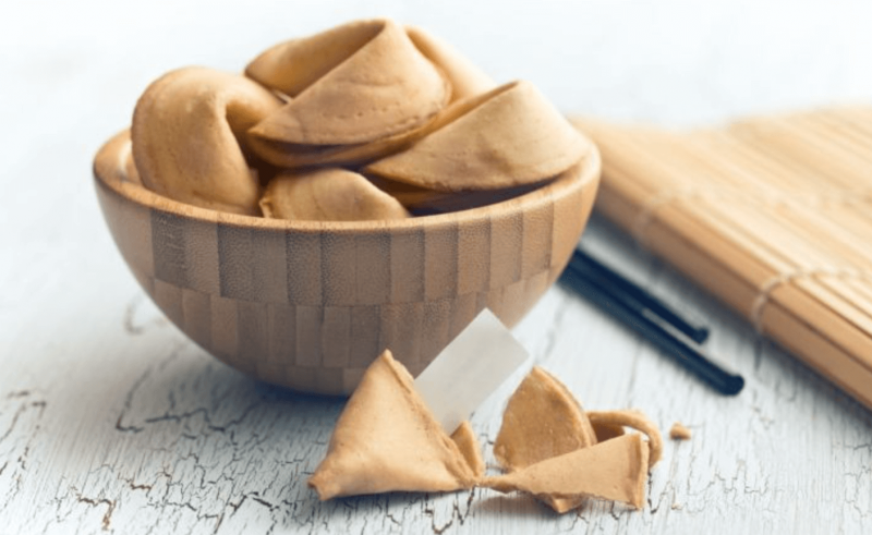 Biscoito da sorte bom é aquele que vale uma mega-sena – Foto: Reprodução