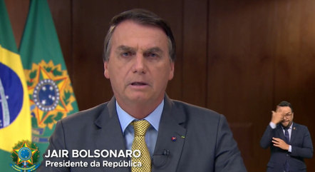 Bolsonaro falou em rede nacional sobre a pandemia
