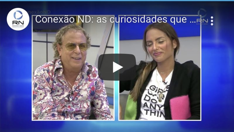 – Foto: Cacau e Maria Alice no estúdio do conexão ND