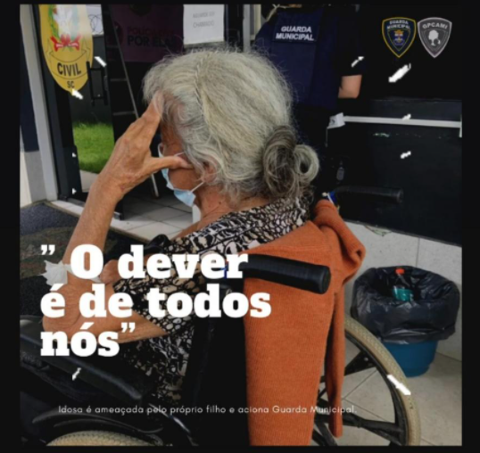 Idosa contou que era ameaçada pelo filho e dependia dos vizinhos para comer – Foto: GMI/Dvivulgação