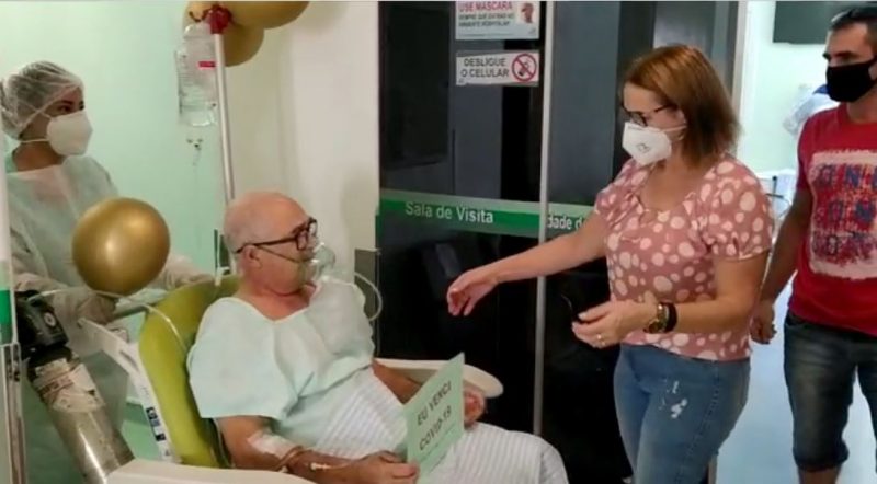 Cláudio Luiz Foresti recebeu alta da UTI na tarde de terça-feira (23) – Foto: Reprodução vídeo