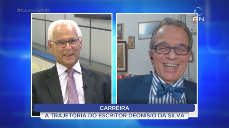 Moacir Pereira conversa com o escritor Deonísio da Silva