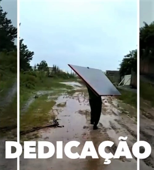 Equipe não mede esforços para entregar qualquer material – Foto: Divulgação