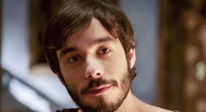 Abr&atilde;o fica at&ocirc;nito na presen&ccedil;a de Sarai – Foto: Reprodu&ccedil;&atilde;o/Record TV