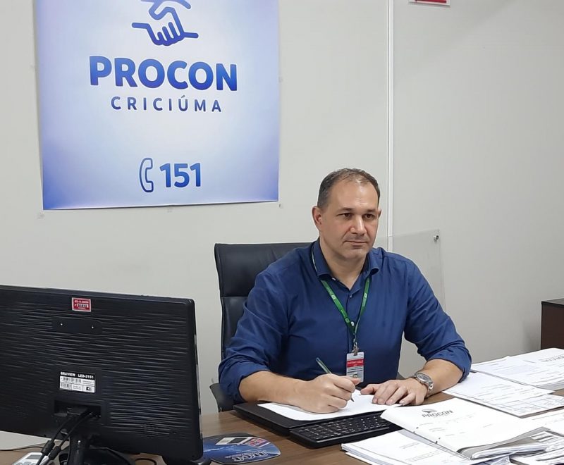 Gustavo Colle, presidente do Procon Criciúma garante que as evidências de crime são flagrantes – Foto: Gustavo Colle