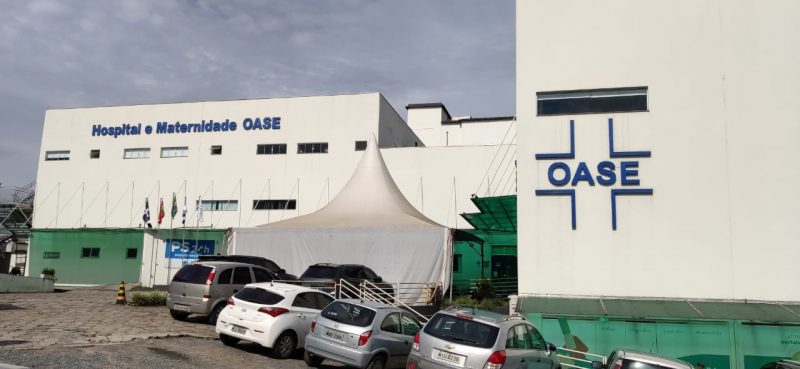 Filho tenta invadir UTI para ver a m&atilde;e infectada pela Covid-19 em SC – Foto: St&ecirc;v&atilde;o Limana/NDTV