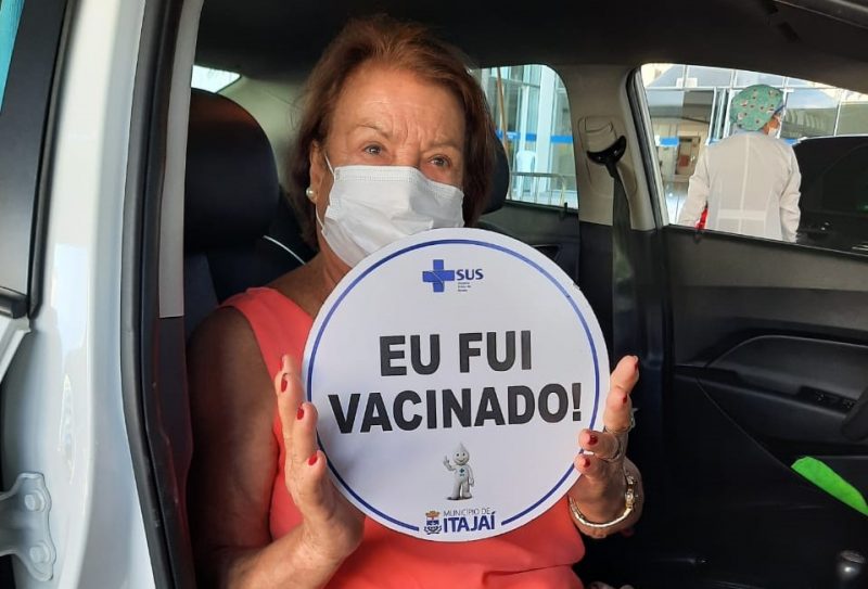 Mais de 1,6 mil idosos foram vacinados em Itajaí neste final de semana – Foto: Prefeitura de Itajaí/Secom/Divulgação