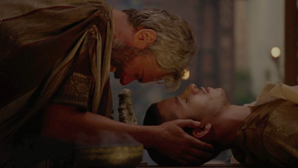 Dnin-Sim (Rafael Gev&uacute;) fica chocado com a not&iacute;cia sobre Har&atilde; nesta quinta (25) – Foto: Divulga&ccedil;&atilde;o Record TV