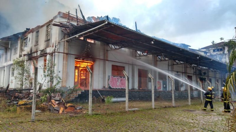 Incêndio atingiu a Cidadela Cultural Antarctica no dia 19 de março – Foto: Secom/ND