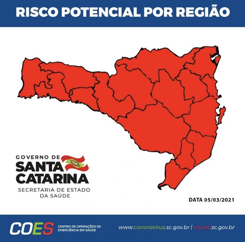 Situa&ccedil;&atilde;o tr&aacute;gica em SC – Foto: Divulga&ccedil;&atilde;o