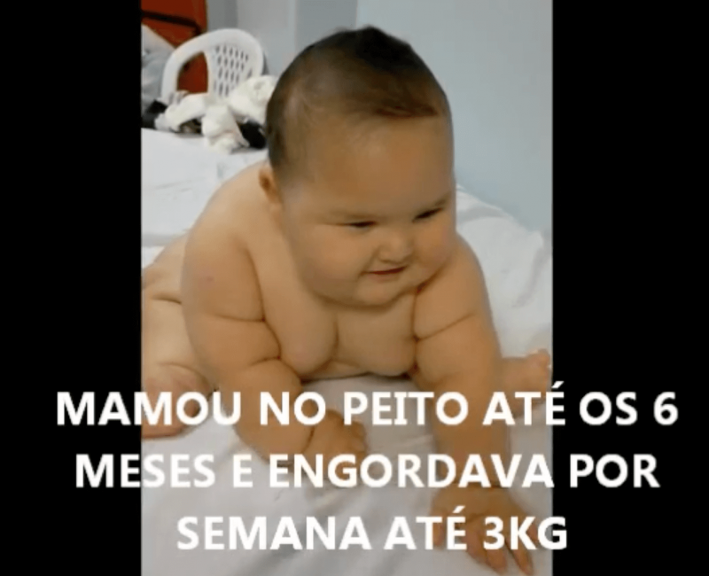 Aos dois anos, Matheus já pesava 43 quilos – Foto: Reprodução