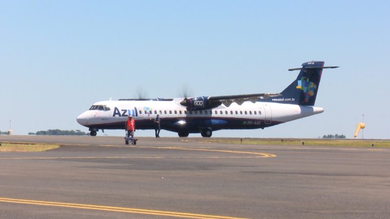 Azul disse que avalia retorno dos voos diretos em maio – Foto: NDTV Chapecó/Reprodução