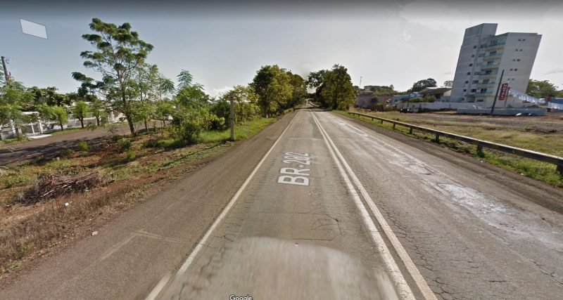 Acidente com vítimas fatais aconteceu na BR-282, em Nova Erechim, no Oeste de Santa Catarina – Foto: Google Street View/Divulgação