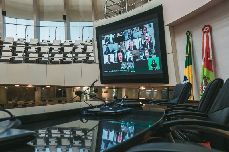 Plenário da Alesc na votação do impeachment do governador de SC – Foto: Leo Munhoz/ND