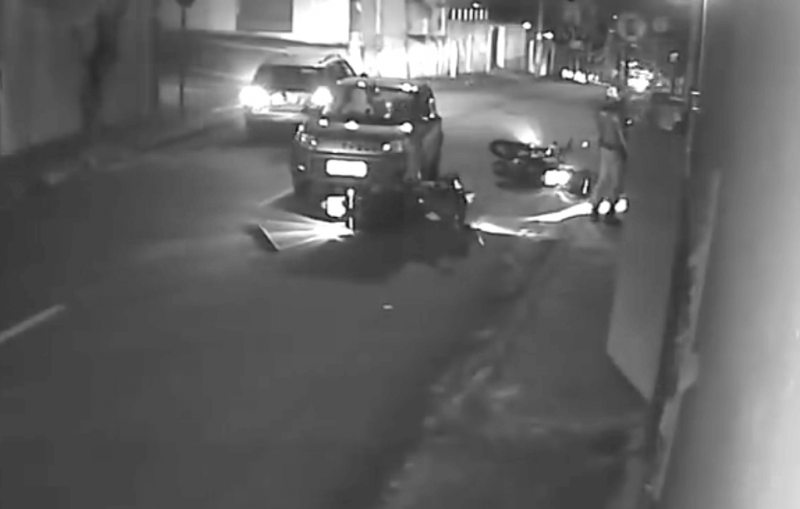 PMs foram atropelados pela motorista que tinha sinais de embriaguez – Foto: Reprodu&ccedil;&atilde;o