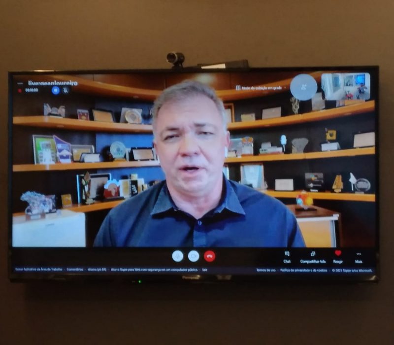 Gean Loureiro, presidente do Consórcio de prefeitos que visa compra de vacinas