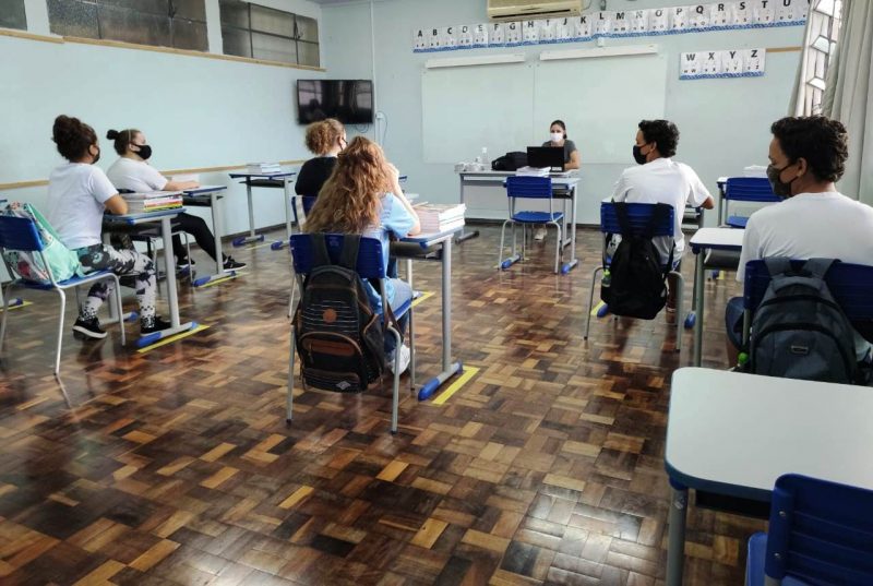 aulas foram retomadas de forma presencial em Xanxerê