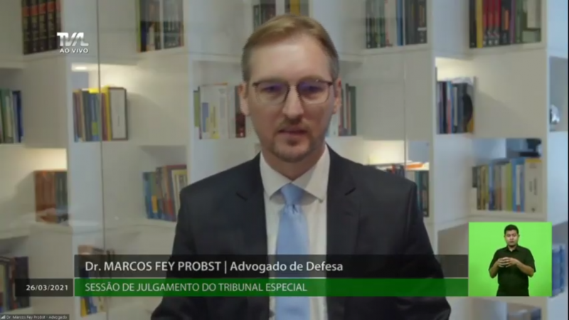 Marcos Probst, advogado de defesa, disse que Moisés não pode responder por ações de terceiros – Foto: TV AL/Divulgação/ND