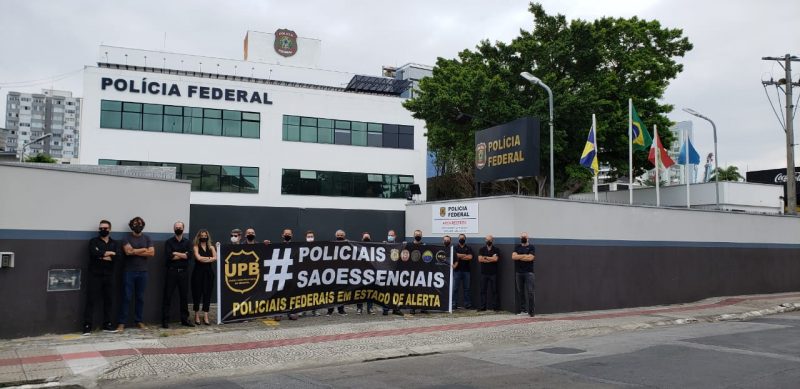 Policiais protestam contra congelamento de sal&aacute;rios em SC – Foto: Pol&iacute;cia Federal/Divulga&ccedil;&atilde;o