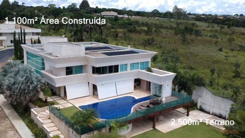 Mansão luxuosa do senador Flávio Bolsonaro (Republicanos-RJ), em Brasília – Foto: Reprodução/ND