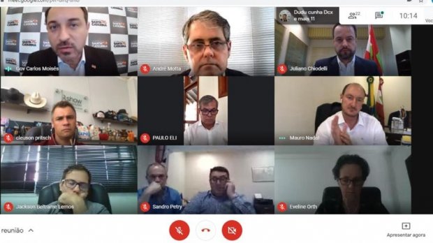 Reunião online foi realizada na tarde desta terça-feira (13) – Foto: Divulgação/Secom