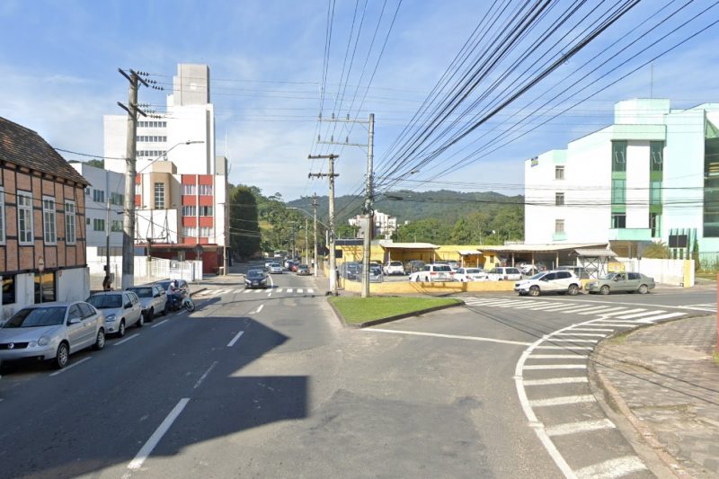Trânsito no Centro Histórico de Blumenau terá alterações a partir de sábado – Foto: Reprodução/Google Maps