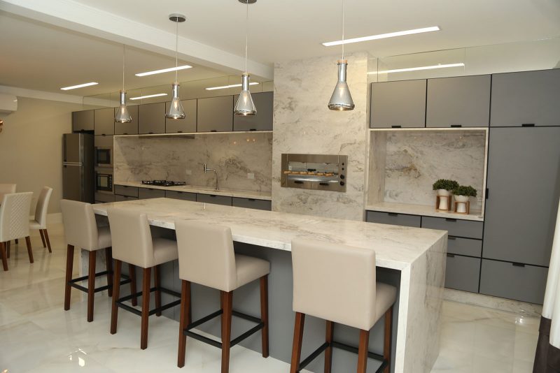 Salão de festas residencial Antonio Neto, em São José – Foto: AM Construções/Divulgação
