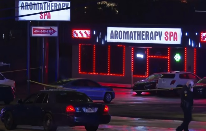 Oito pessoas foram mortas a tiros em spas no estado americano da Geórgia nesta terça (16) – Foto: Reprodução/Youtube