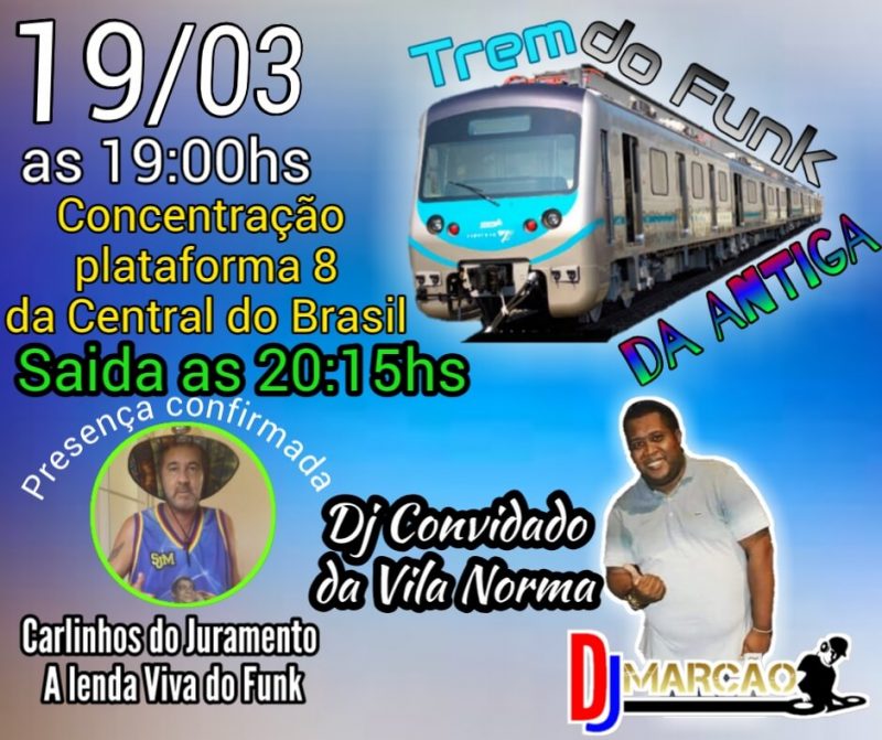 Trem Fest teve divulgação via redes sociais e, ao que parece, foi um sucesso. – Foto: Reprodução