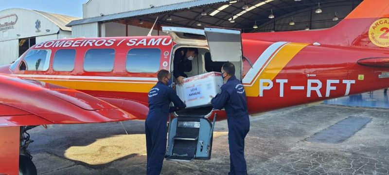 Primeira parada será em Videira, por volta das 9h20 – Foto: Corpo de Bombeiros/ND
